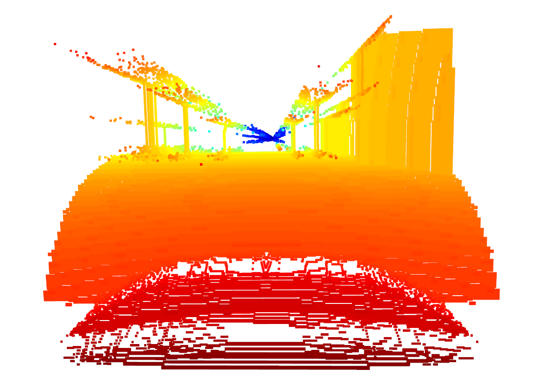 Noisy point cloud recovered from depth image? · Issue #839 · lgsvl ...