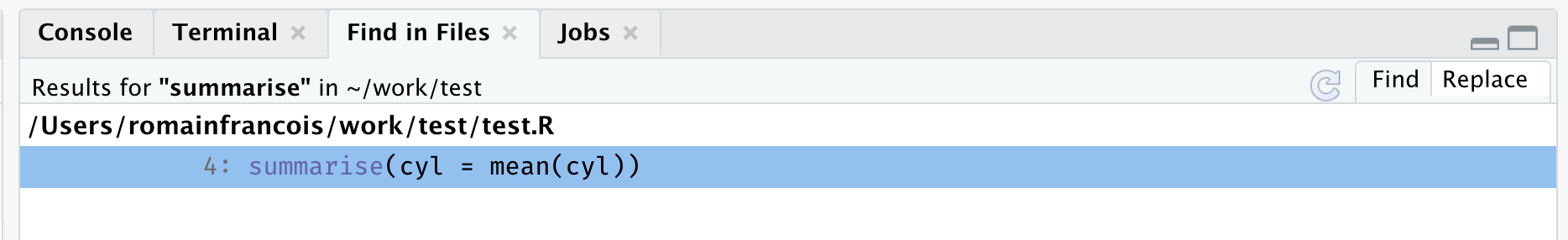 Feature request) Refresh Find in Files · Issue #3240 · rstudio/rstudio ...