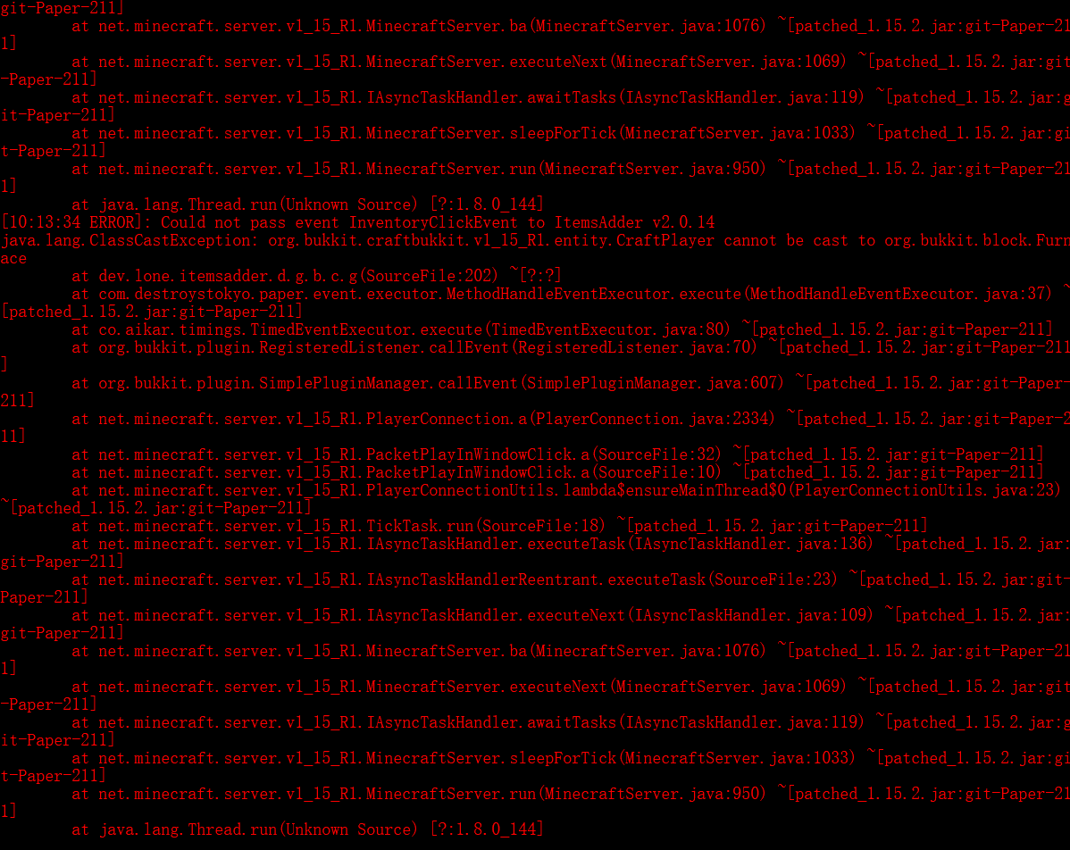 [BUG] Error occurs while clicking in a furnace gui · Issue #194 ...