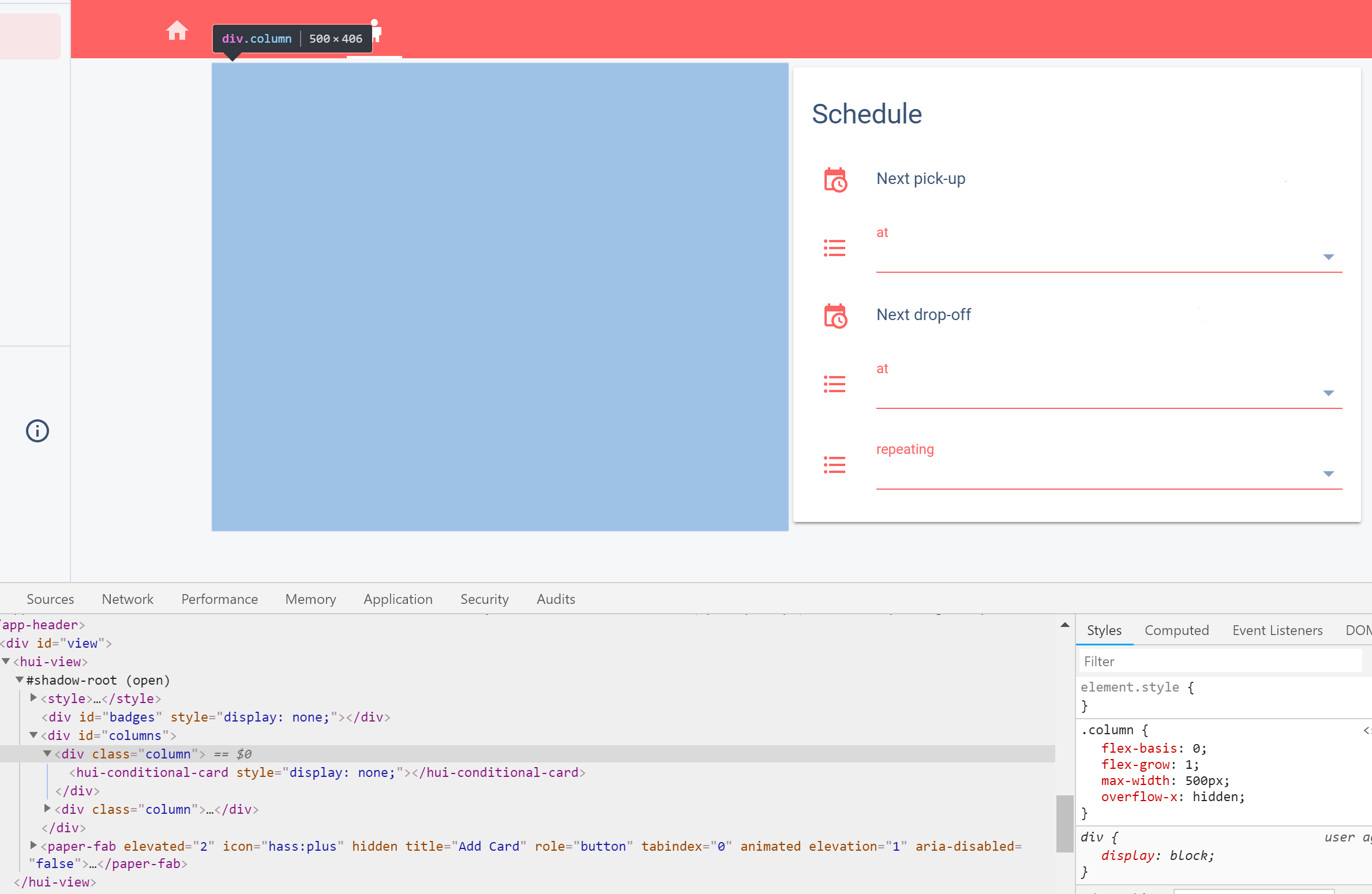 Lovelace: conditional cards leave empty column when hidden · Issue ...