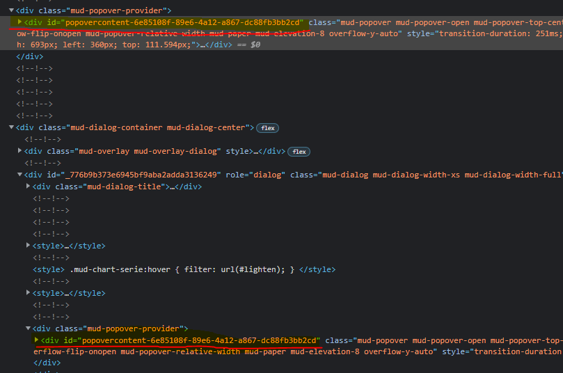 Duplicate Popover is shown on top of MudDialog · Issue #3291 ...