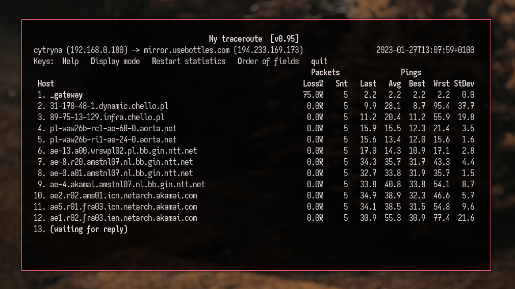 Error Failed to connect to when trying to use