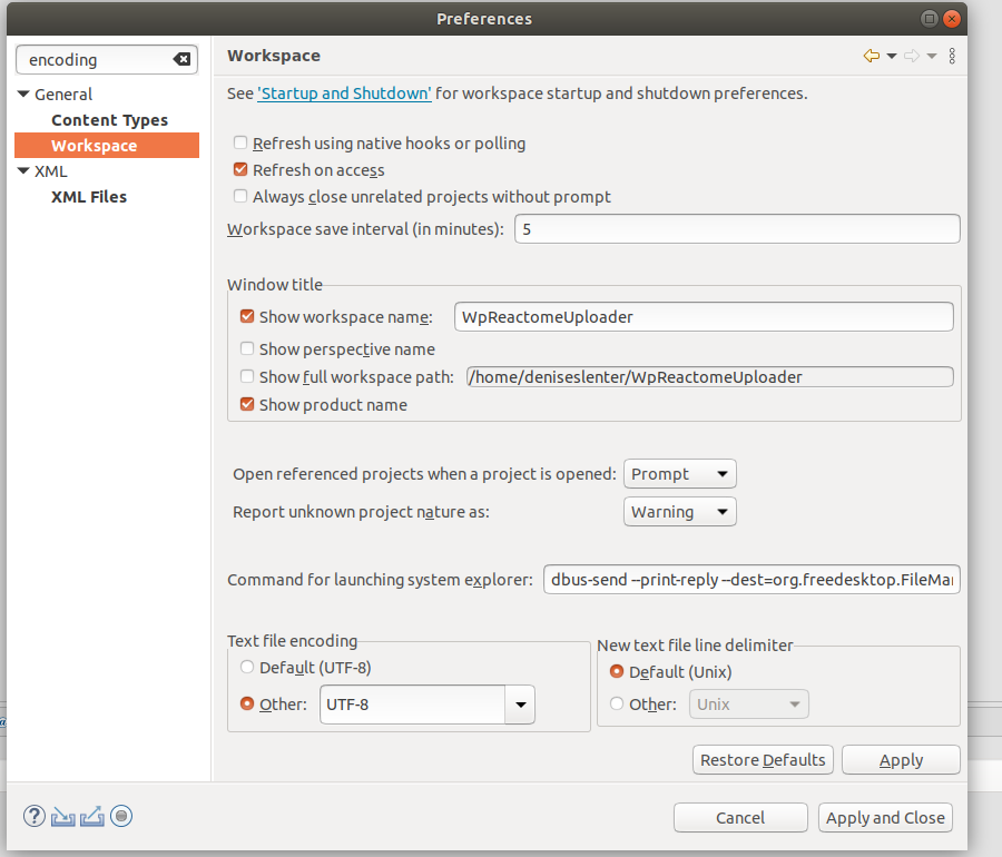 Uploader setup in Eclipse - wikipathways/WPReactomeUploader GitHub Wiki