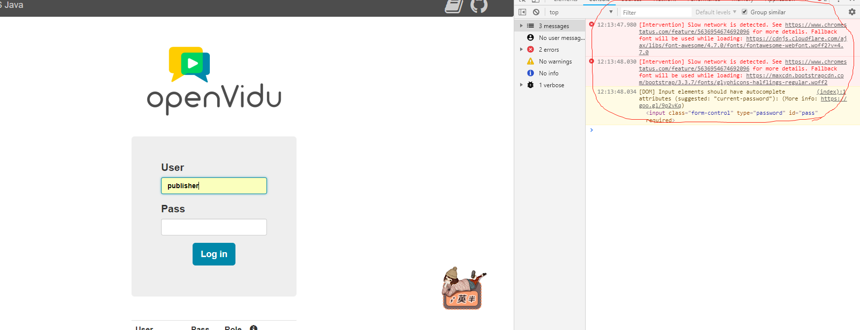 I encountered some problems during the test recording process. · Issue ...