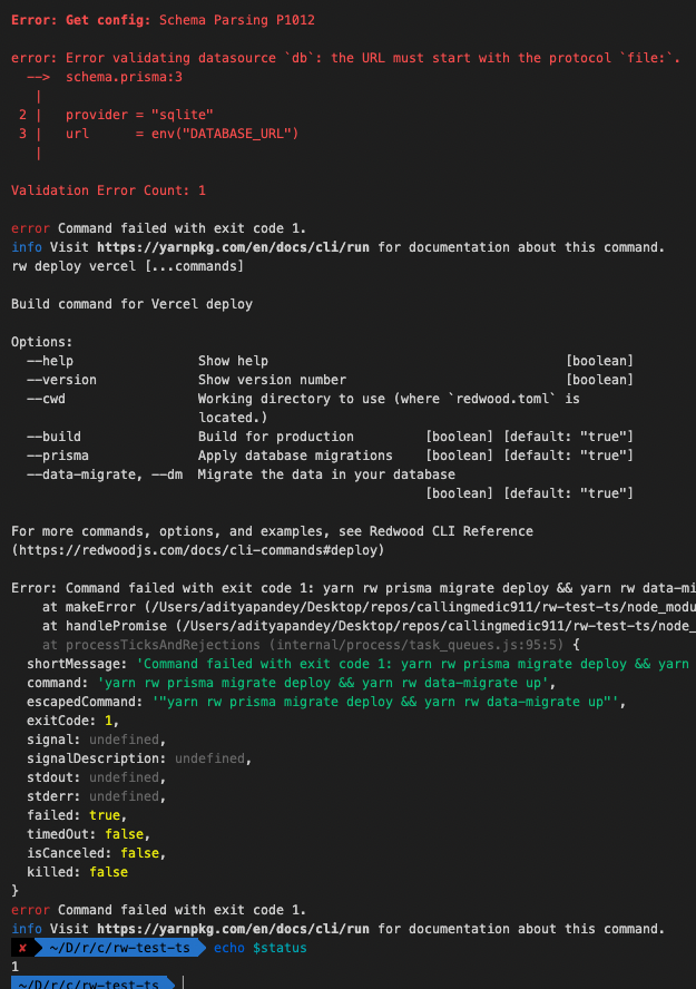 Deploy command exit code incorrect on migration failures · Issue #3205 ...