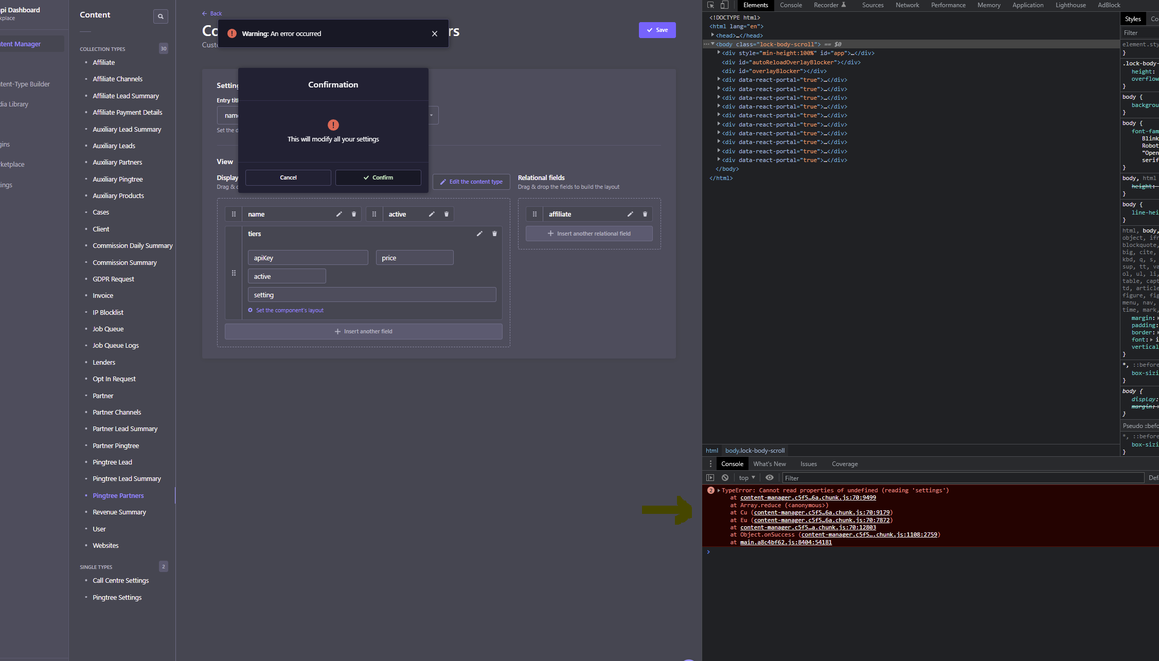Error saving view configuration on random collections · Issue #13340 ...
