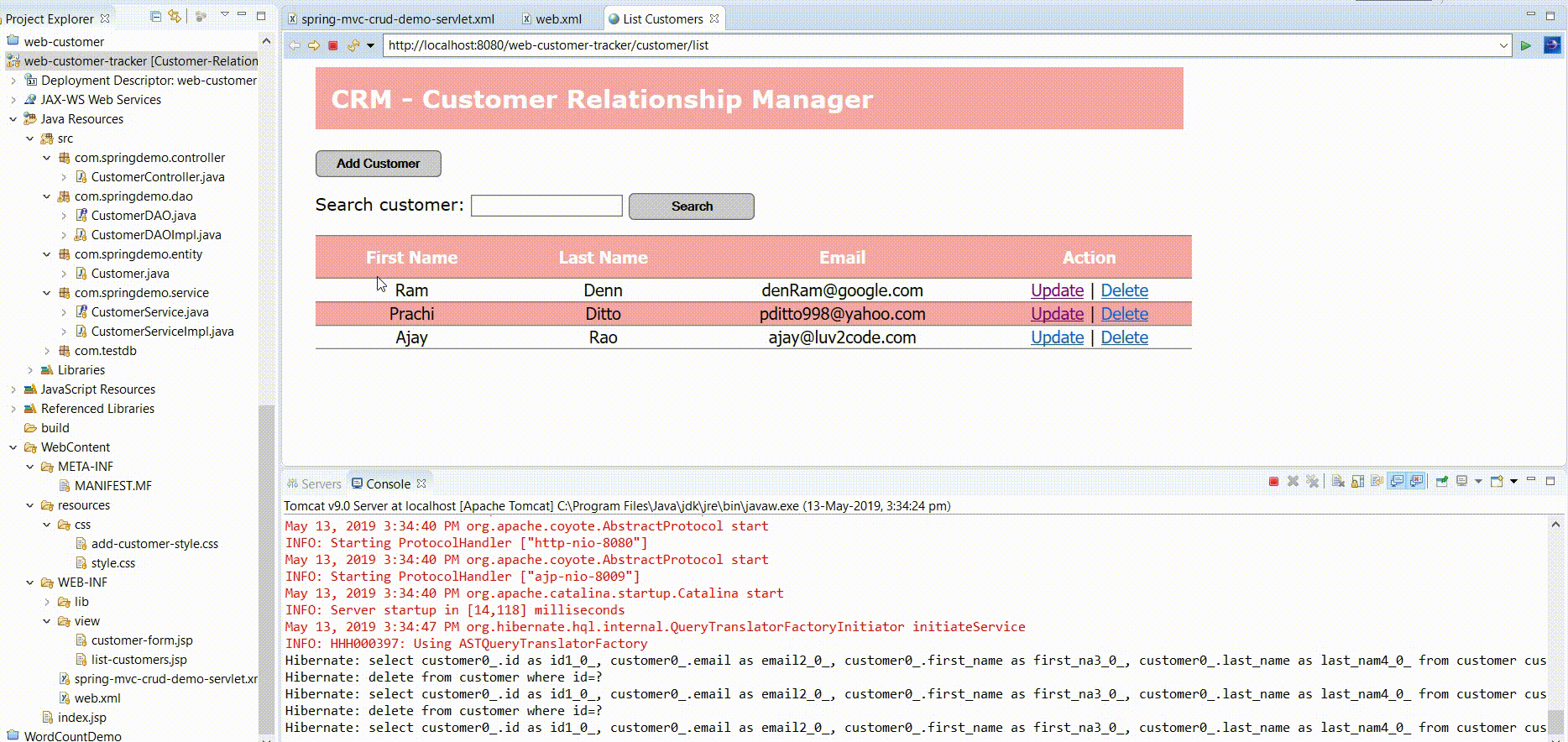 GitHub - ashishshah1995/Customer-Relationship-Management-System.: Web ...