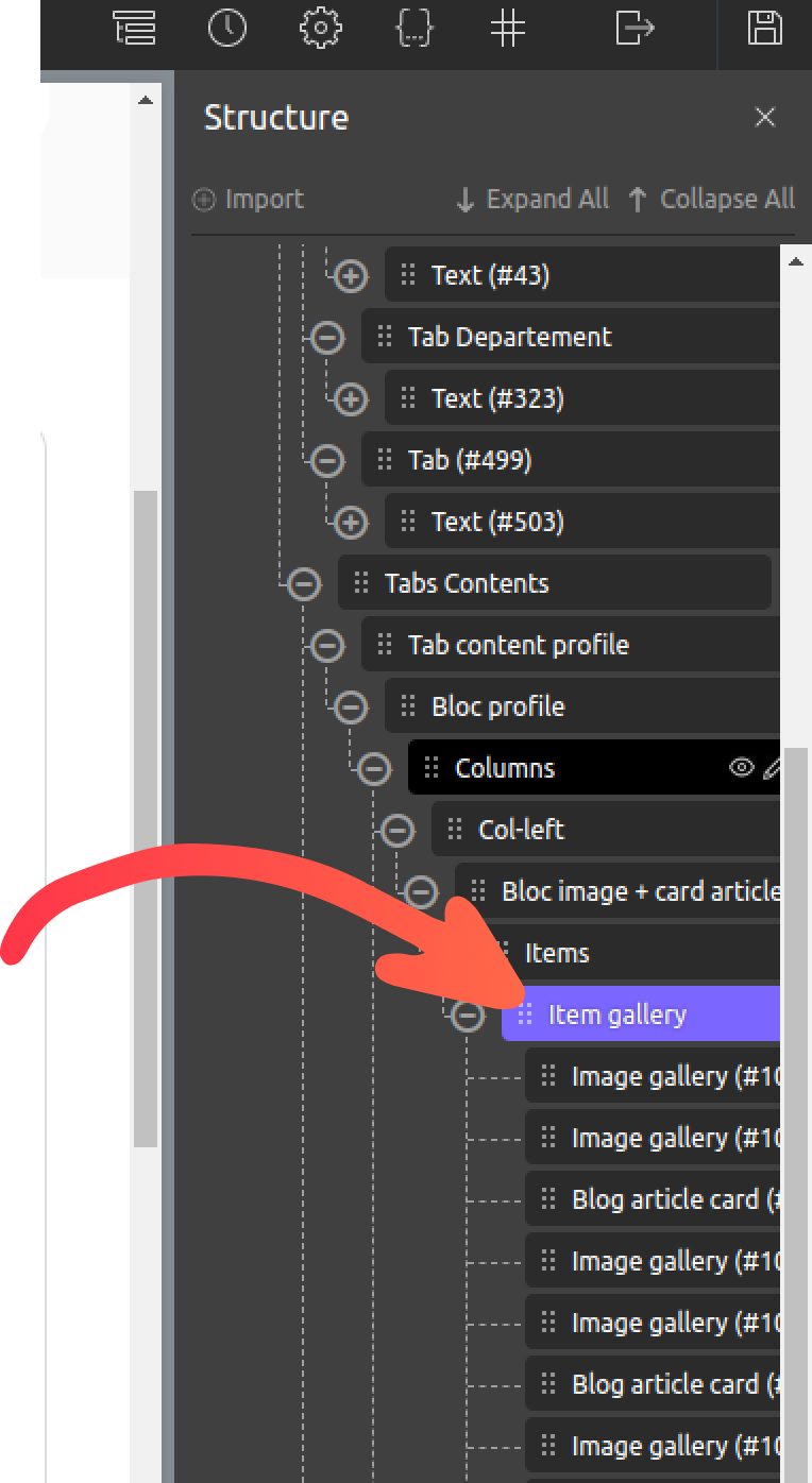 structure sidebar