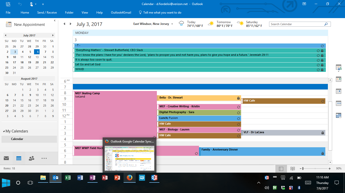 Deleted reoccuring events reappear in Outlook after syncing · Issue