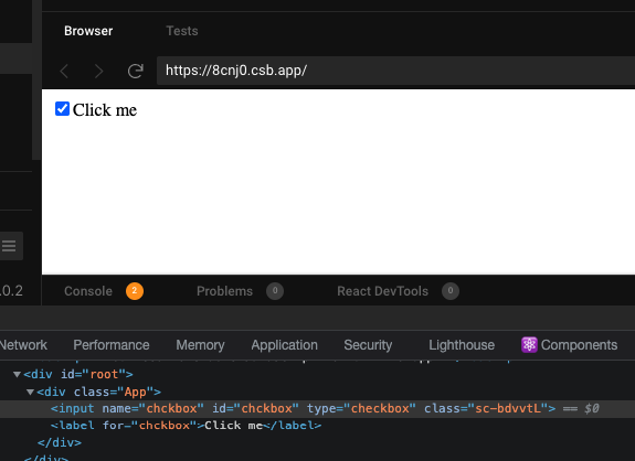 `checked` attribute not passed to DOM node · Issue #3663 · styled ...