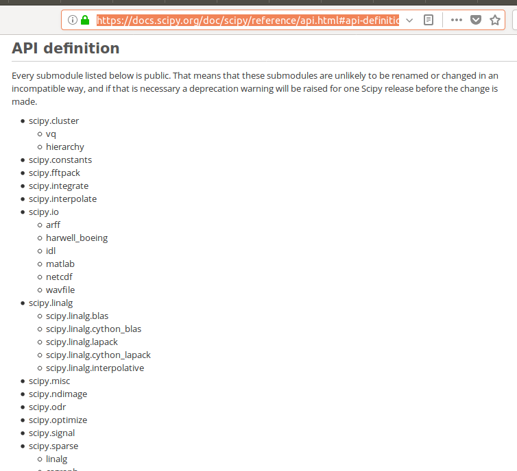 Broken links on scipy API web page · Issue #8298 · scipy/scipy · GitHub