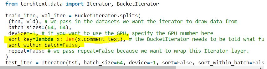 Typeerror: '<' Not Supported Between Instances Of 'Example' And 'Example' ·  Issue #474 · Pytorch/Text · Github