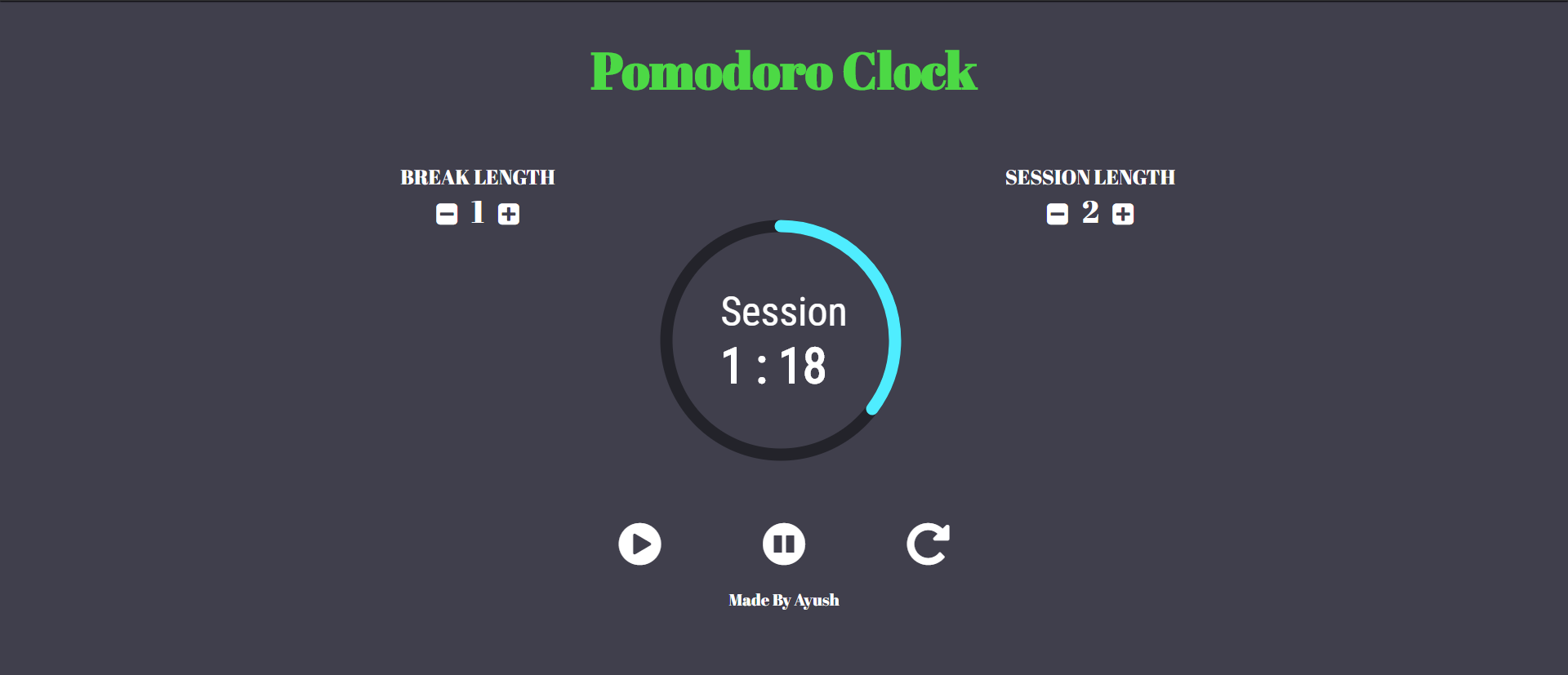 GitHub AK007/PomodoroClock A Pomodoro clock implemented using