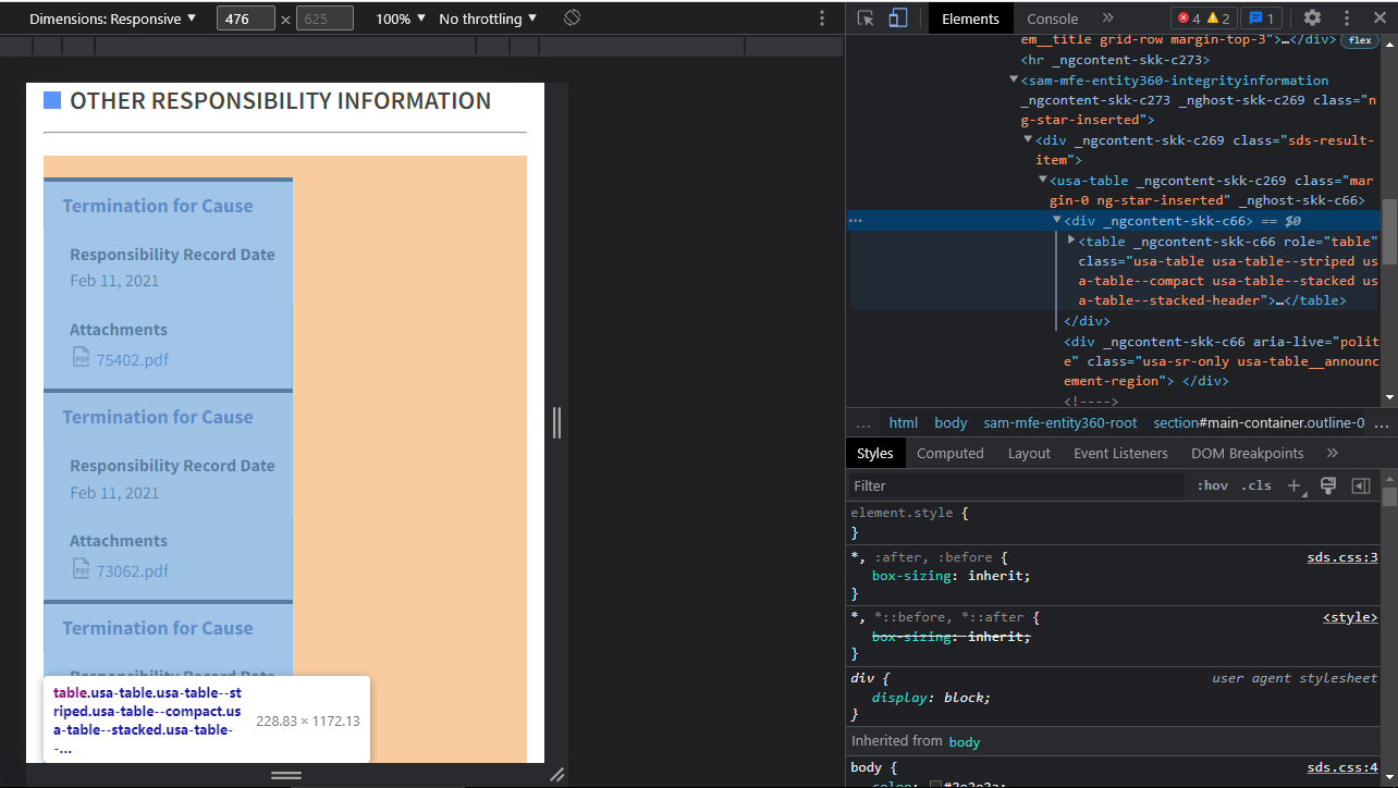 NGX USWDS Basic Table Update · Issue #1011 · GSA/sam-design-system · GitHub