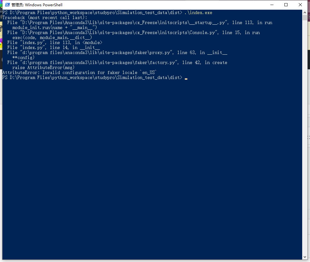 faker打包成exe执行报错 · Issue #1590 · joke2k/faker · GitHub