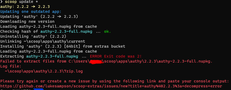 authy@2.2.3: decompress error · Issue #10537 · ScoopInstaller/Extras ...