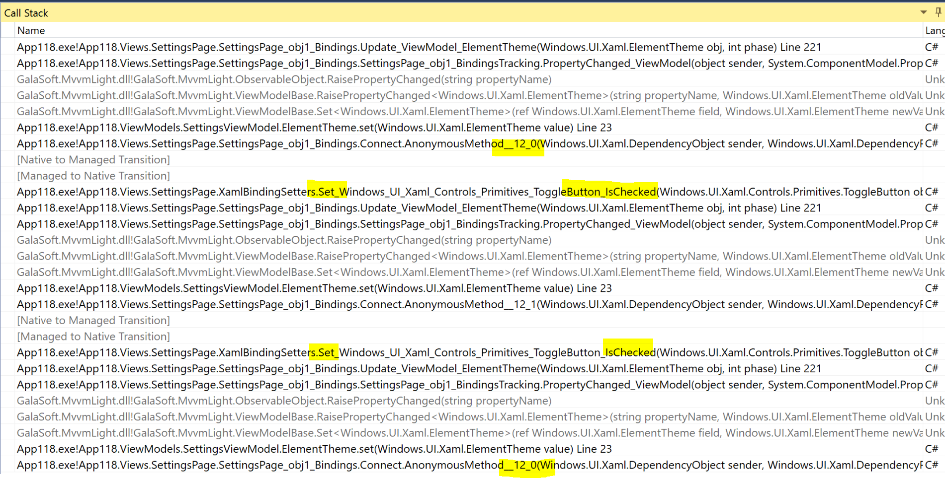 Setting theme causing a stack overflow · Issue #1053 · microsoft ...
