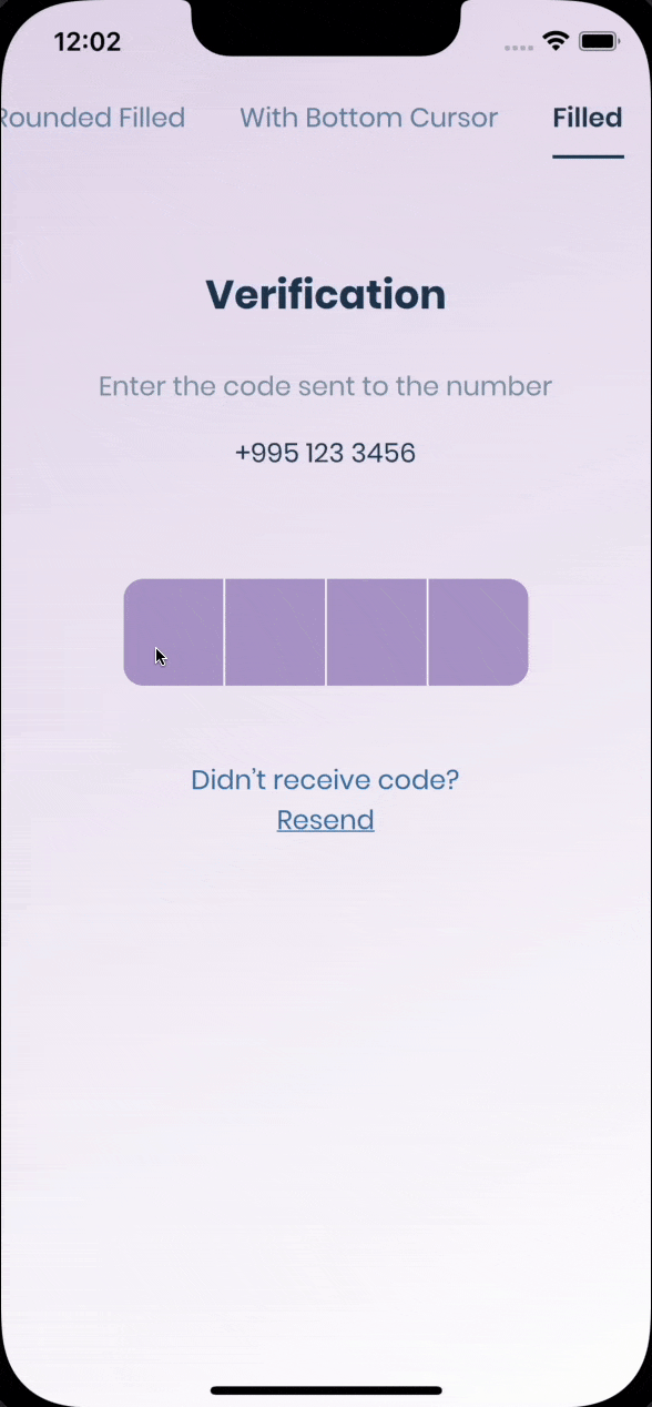 flutter sms verification code