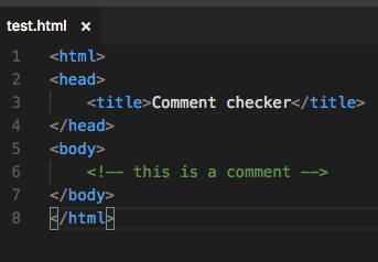HTML Comments Not Colour Coded when there is a in the script tag ...
