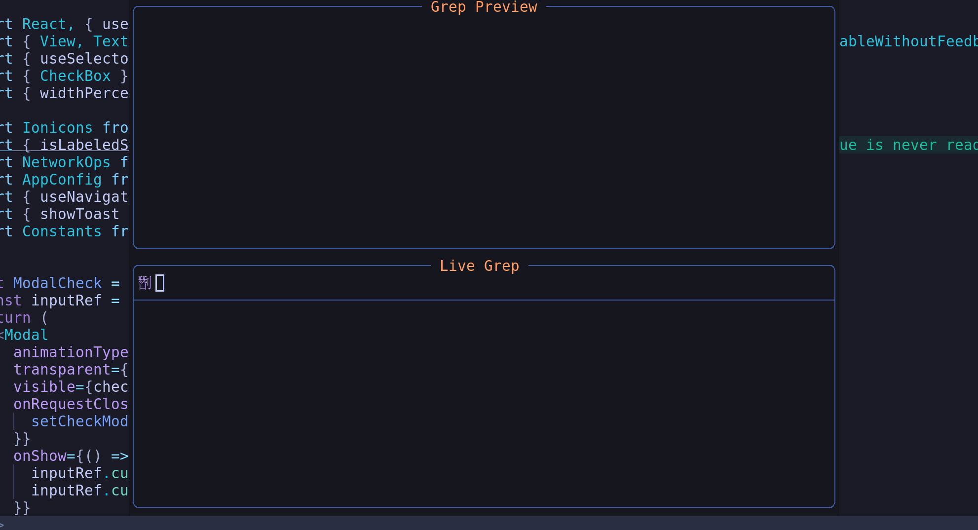 Grep not working as expected. (Global File Search in Project ...
