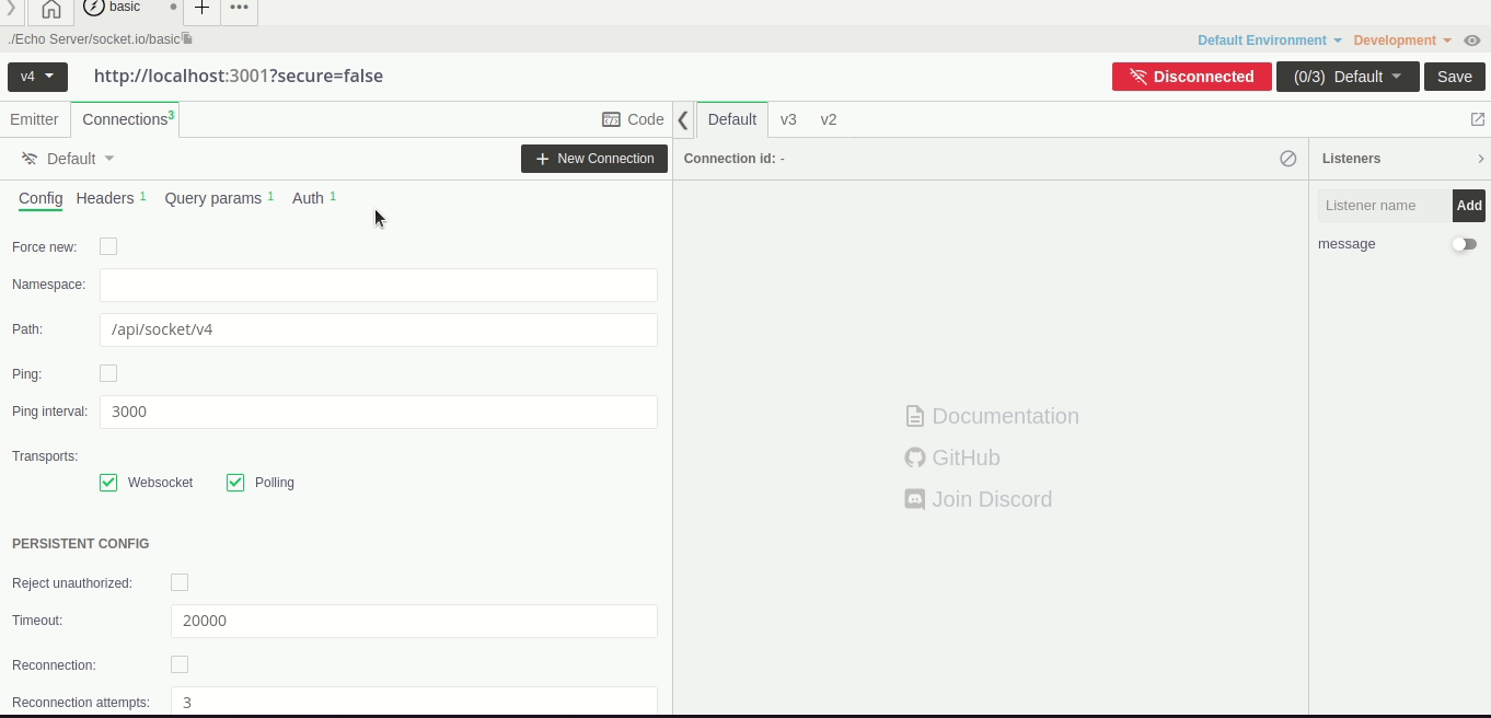 Socket IO-Client Version Switching