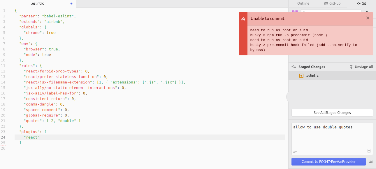 Can't use github commit feature · Issue #21163 · atom/atom · GitHub