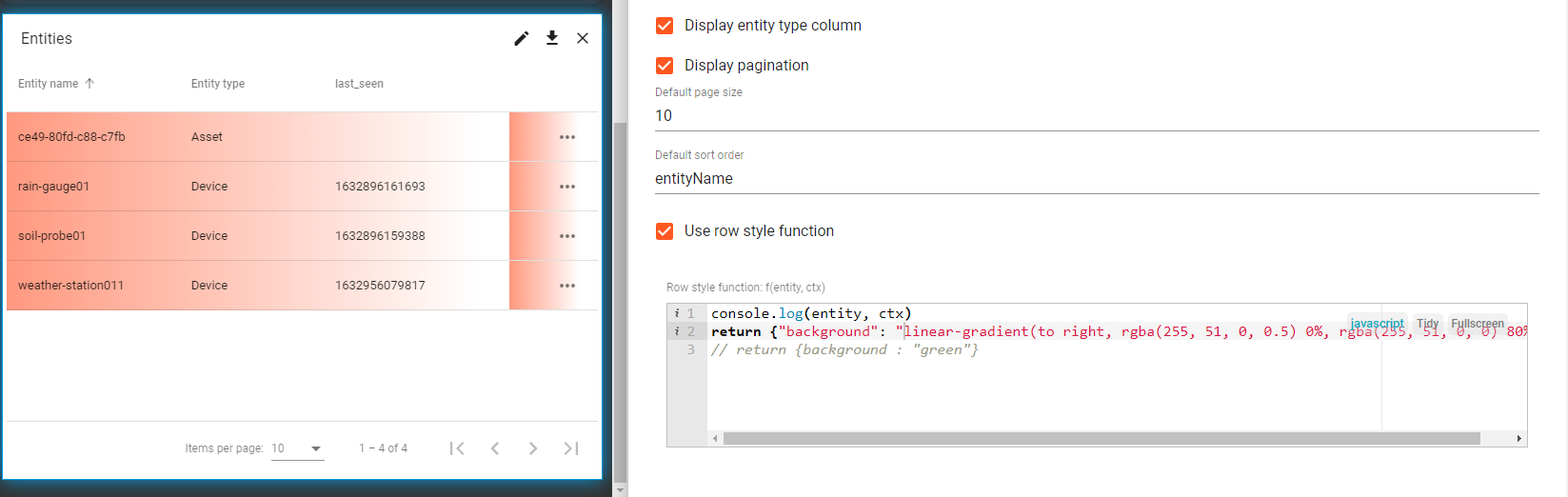 [Bug] Entities Table Row Style Function · Issue #5302 · thingsboard ...