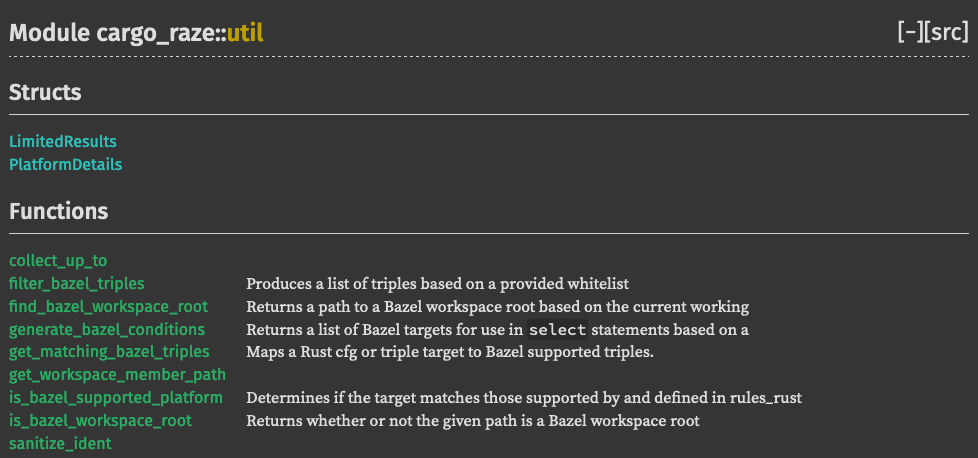 RFC: Documentation style · Issue #299 · google/cargo-raze · GitHub