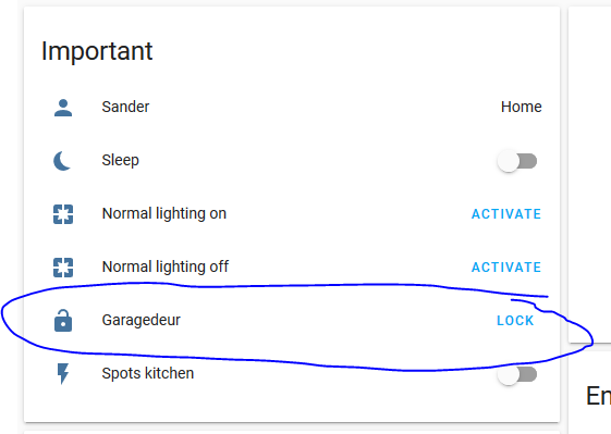 home assistant lock