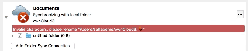 [macOS] csync errors do not appear in new error view and block the sync ...