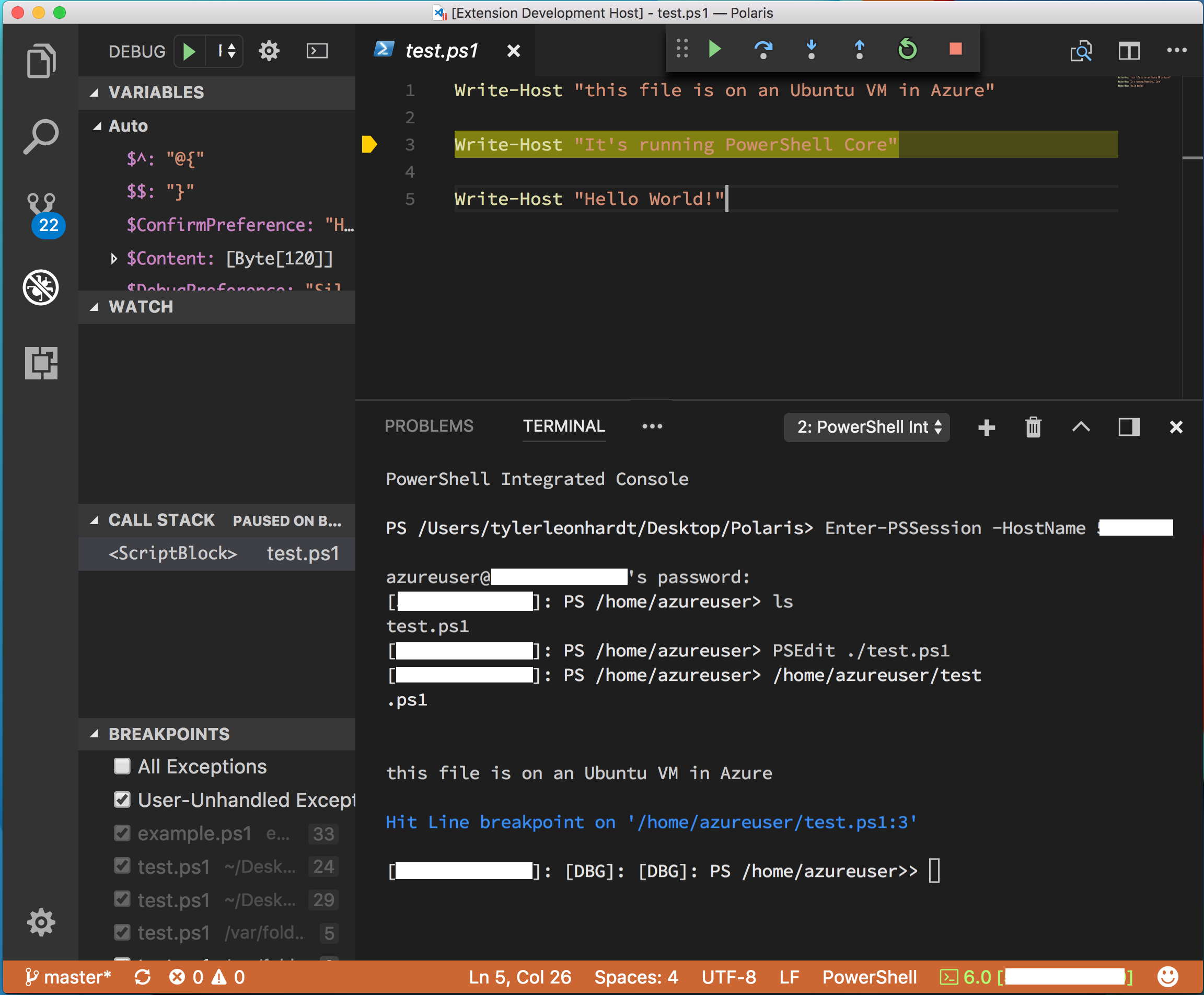 visual studio code remote editing