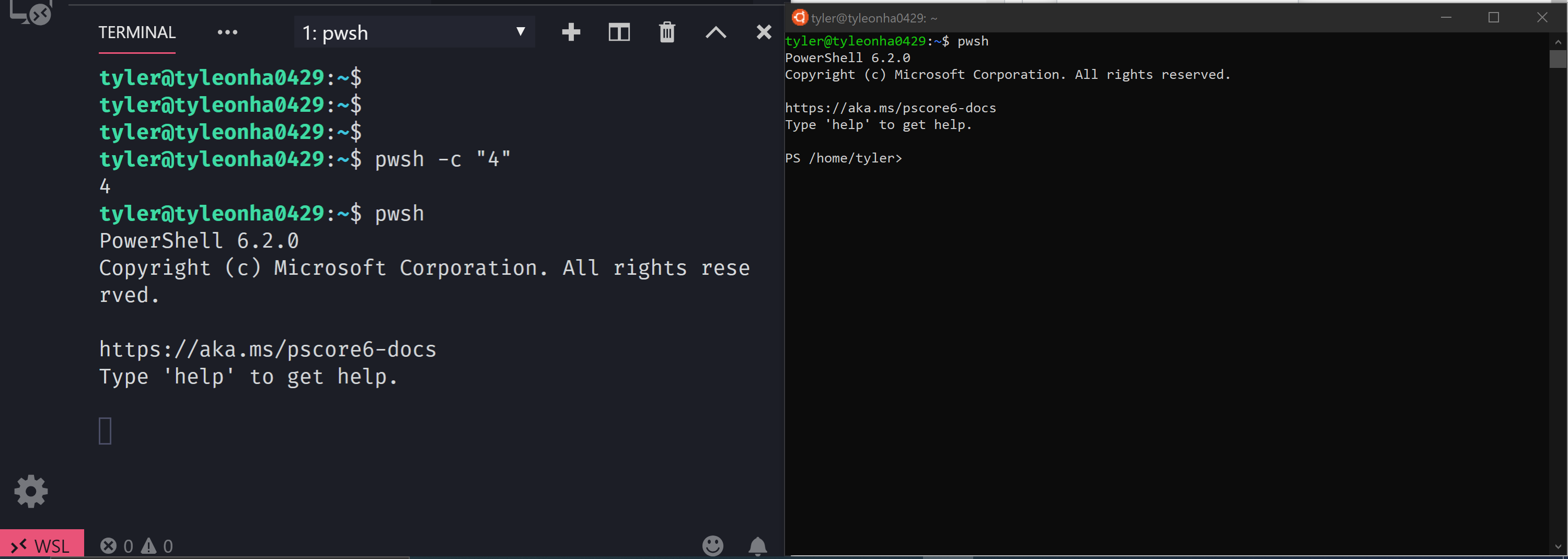 Unable to start pwsh within WSL Remote Development extension in the ...
