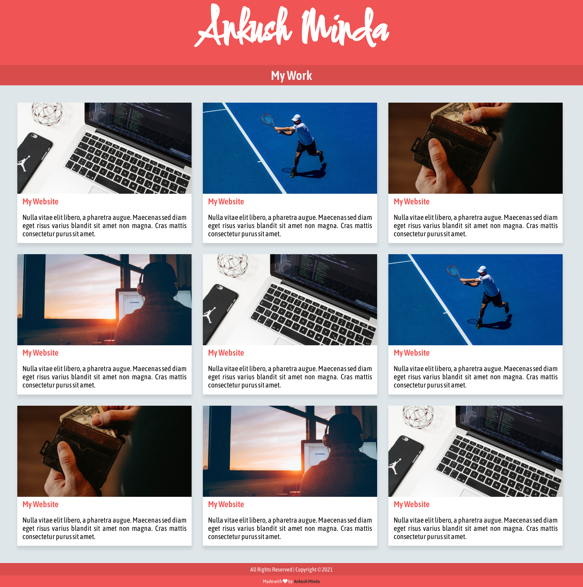 GitHub - ankushminda/PortfolioPage