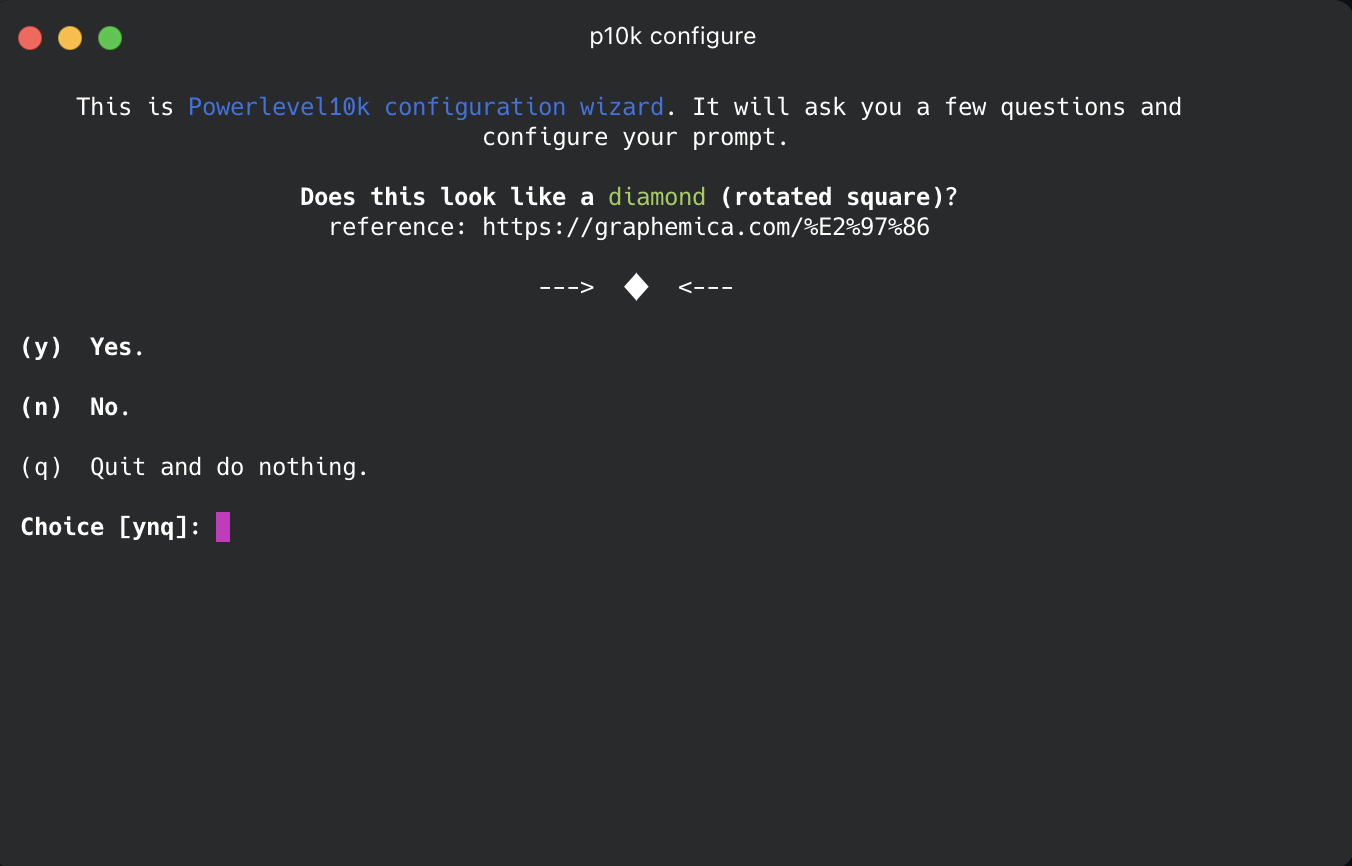 p10k configure does not offer to select config icons · Issue #1320 ...