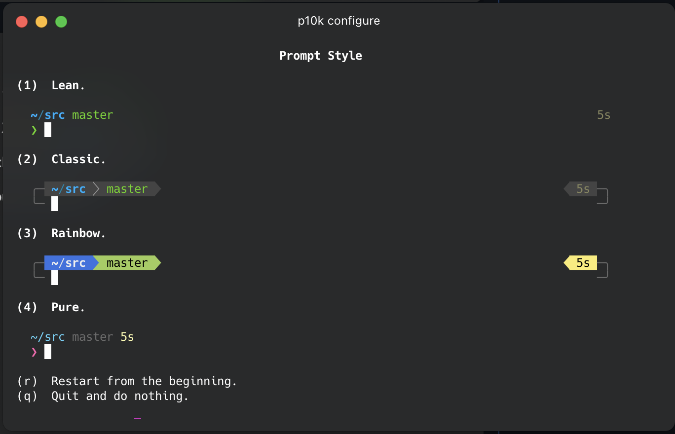 p10k configure does not offer to select config icons · Issue #1320 ...