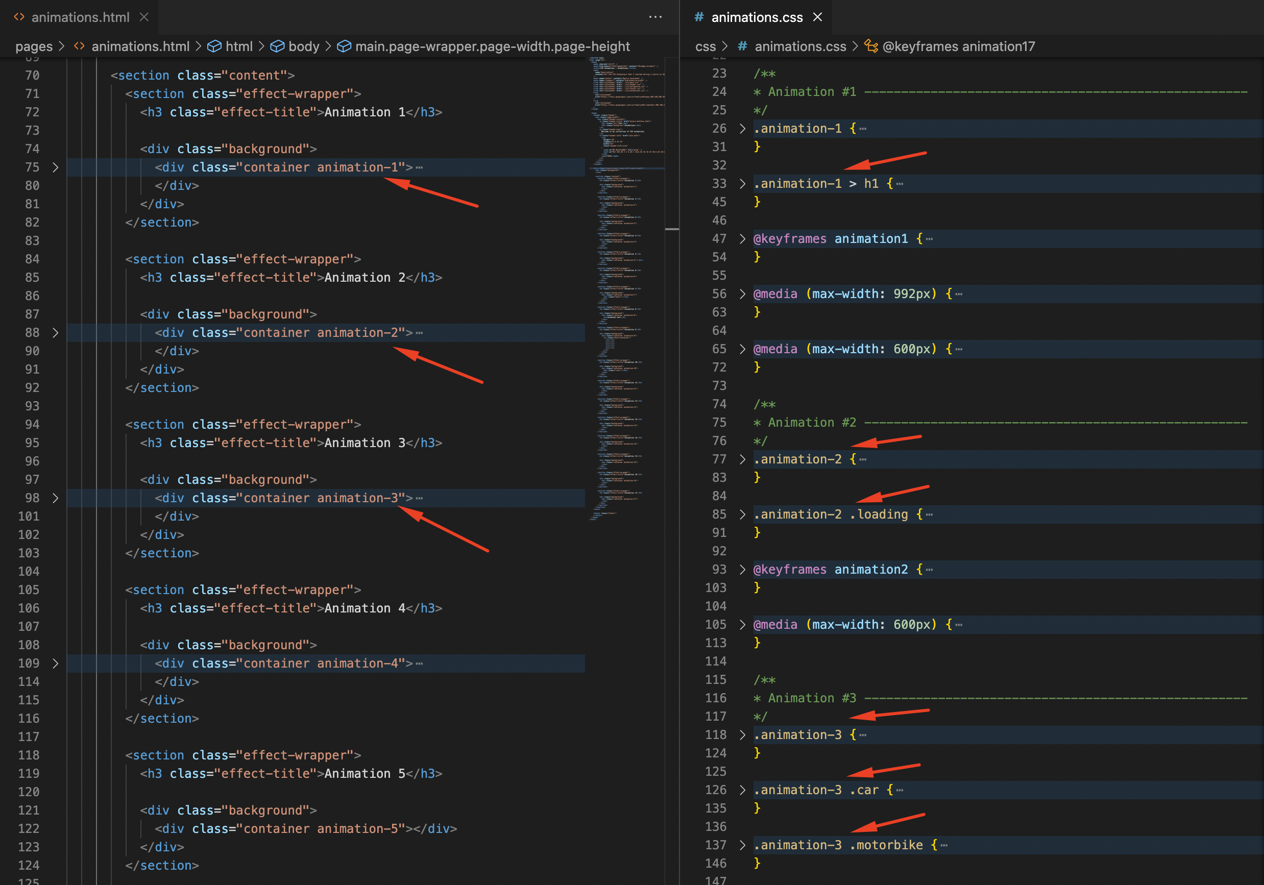 DEV-4: Fix naming for keyframes animations · Issue #6 · KovDimaY/CSS ...