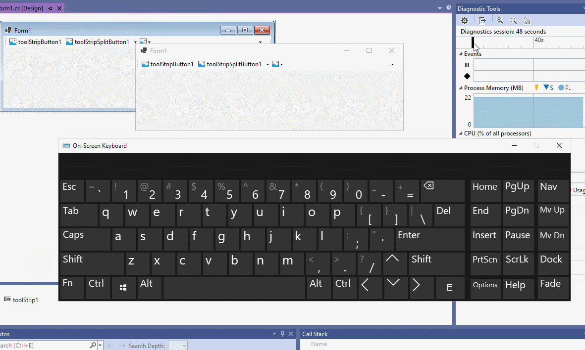 Accessibility: ToolStrip: TabStop= false, pressing Tab or Shift-Tab ...