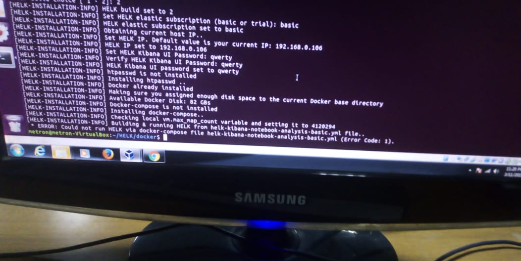 Error 218 ERROR DURING INSTALLATION OF HELK · Issue #218 · Cyb3rWard0g/HELK · GitHub