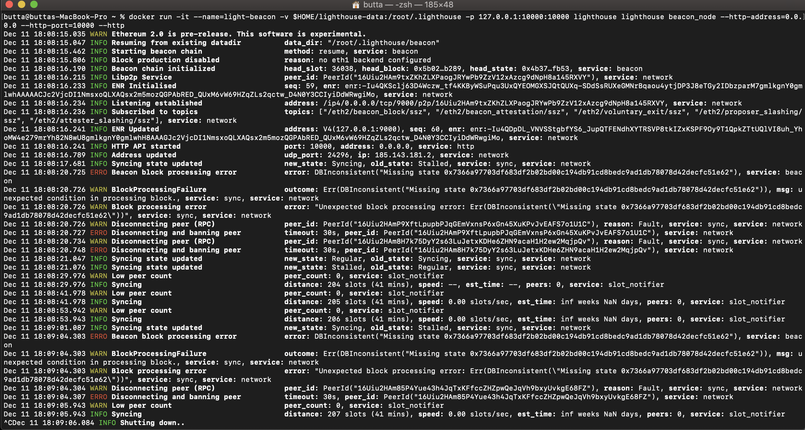 Beacon node throws error after syncing successfully · Issue #708 · sigp ...