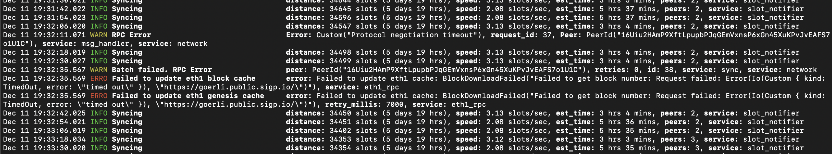 Beacon node throws error after syncing successfully · Issue #708 · sigp ...