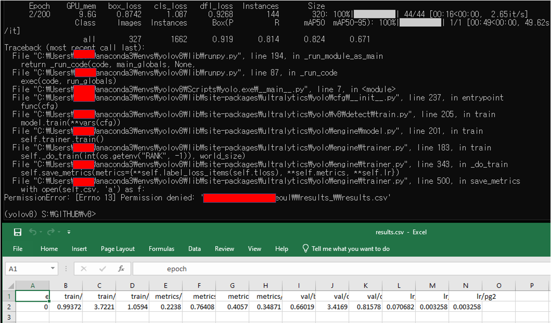Training fails when results.csv file is open · Issue #862 · ultralytics ...