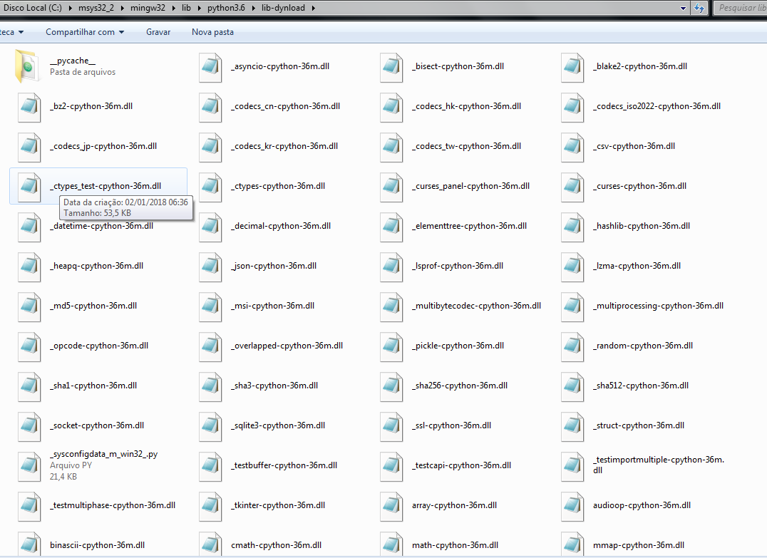 error on executable created for pyinstaller using python 3.6 on msys2 ...