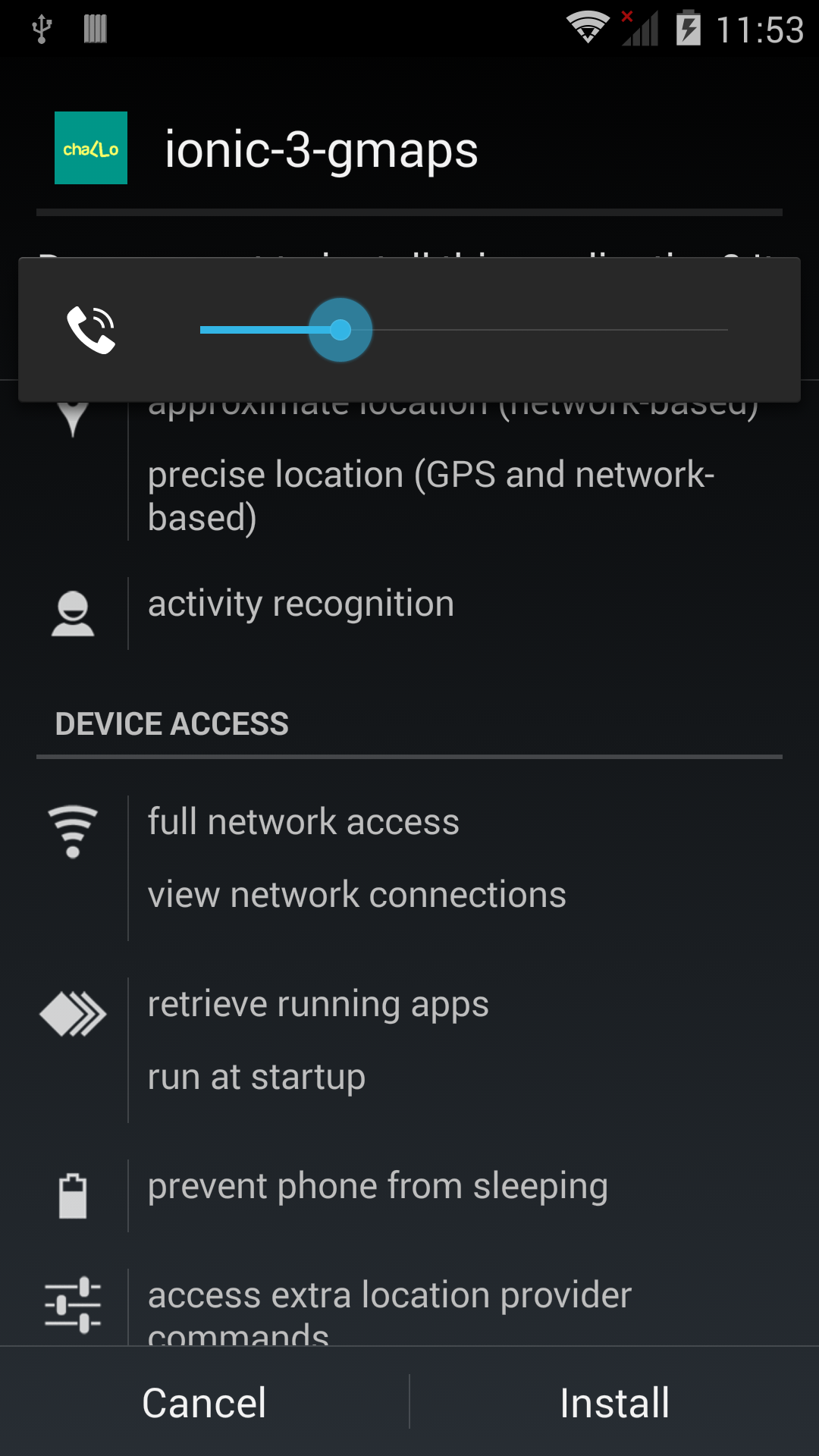 Plugin asks for extra permissions on Android 4.4.2 · Issue #588 ...