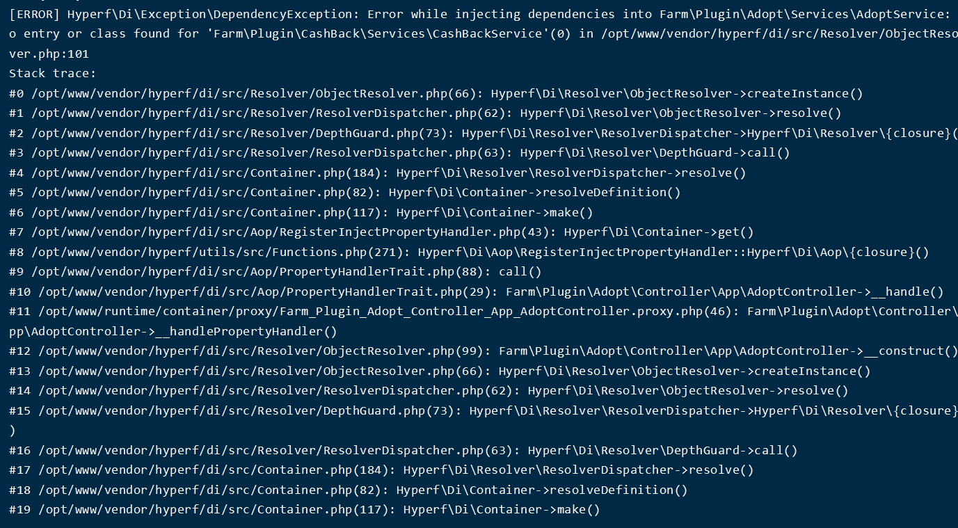 [QUESTION] 依赖注入 发生问题 · Issue #4108 · hyperf/hyperf · GitHub