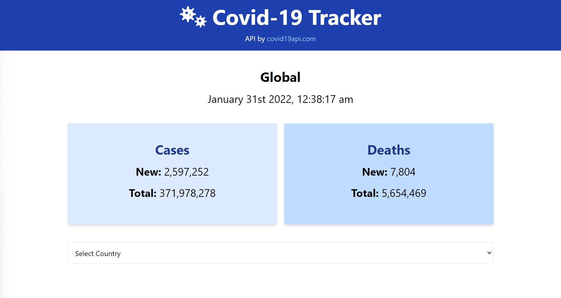 GitHub - ks510/vue-covid-tracker: An app for tracking COVID 19 ...
