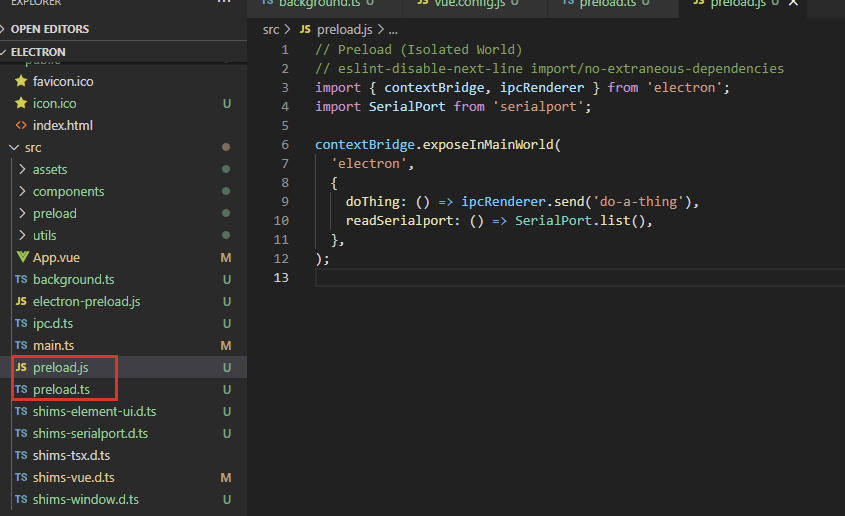 how to use preload.ts instead of preload.js · Issue #1418 · nklayman ...