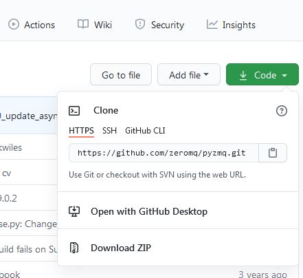 github's code button