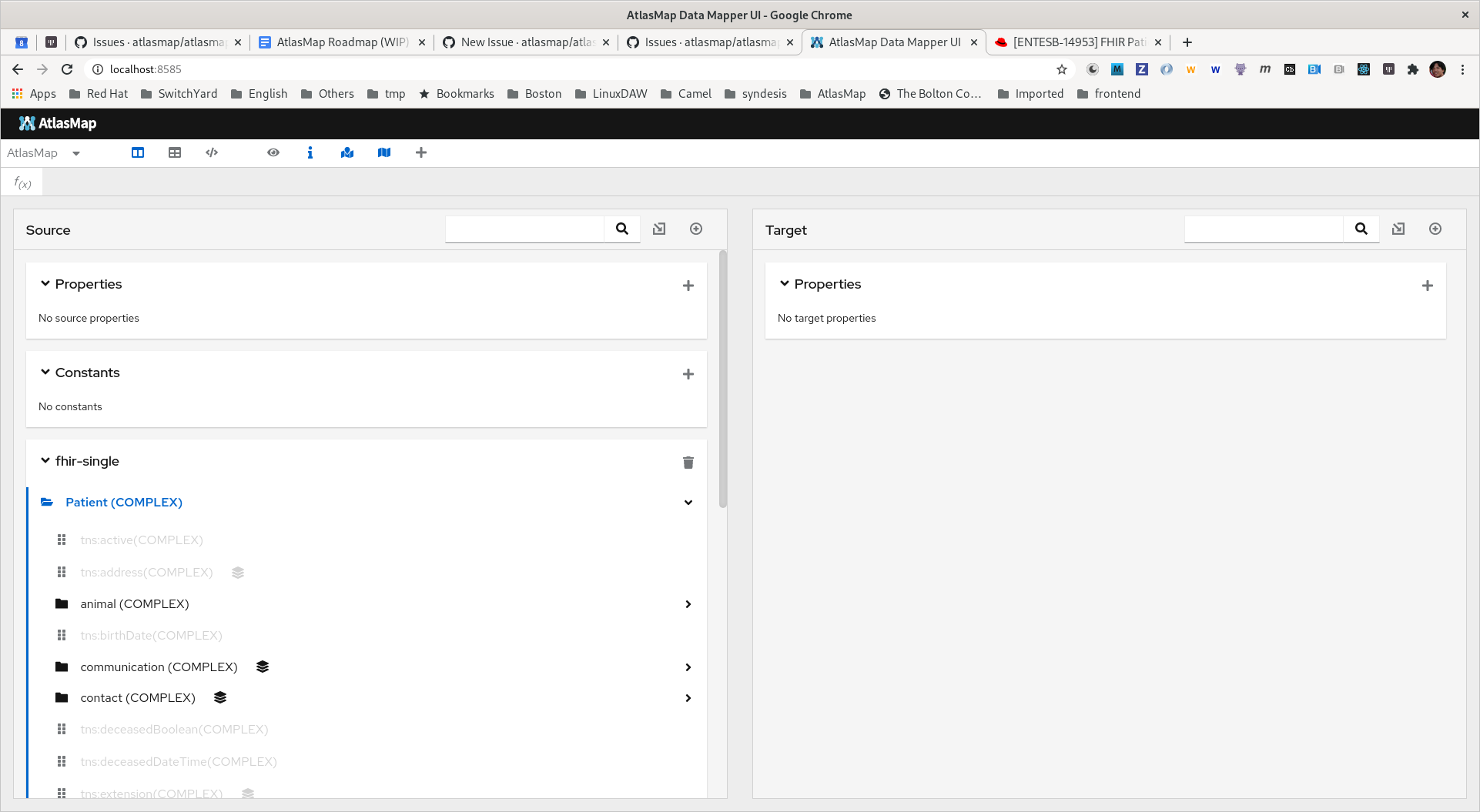 XML schema inspection type cache disables too many fields for FHIR ...