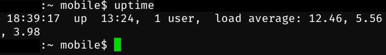 iphone 6 uptime