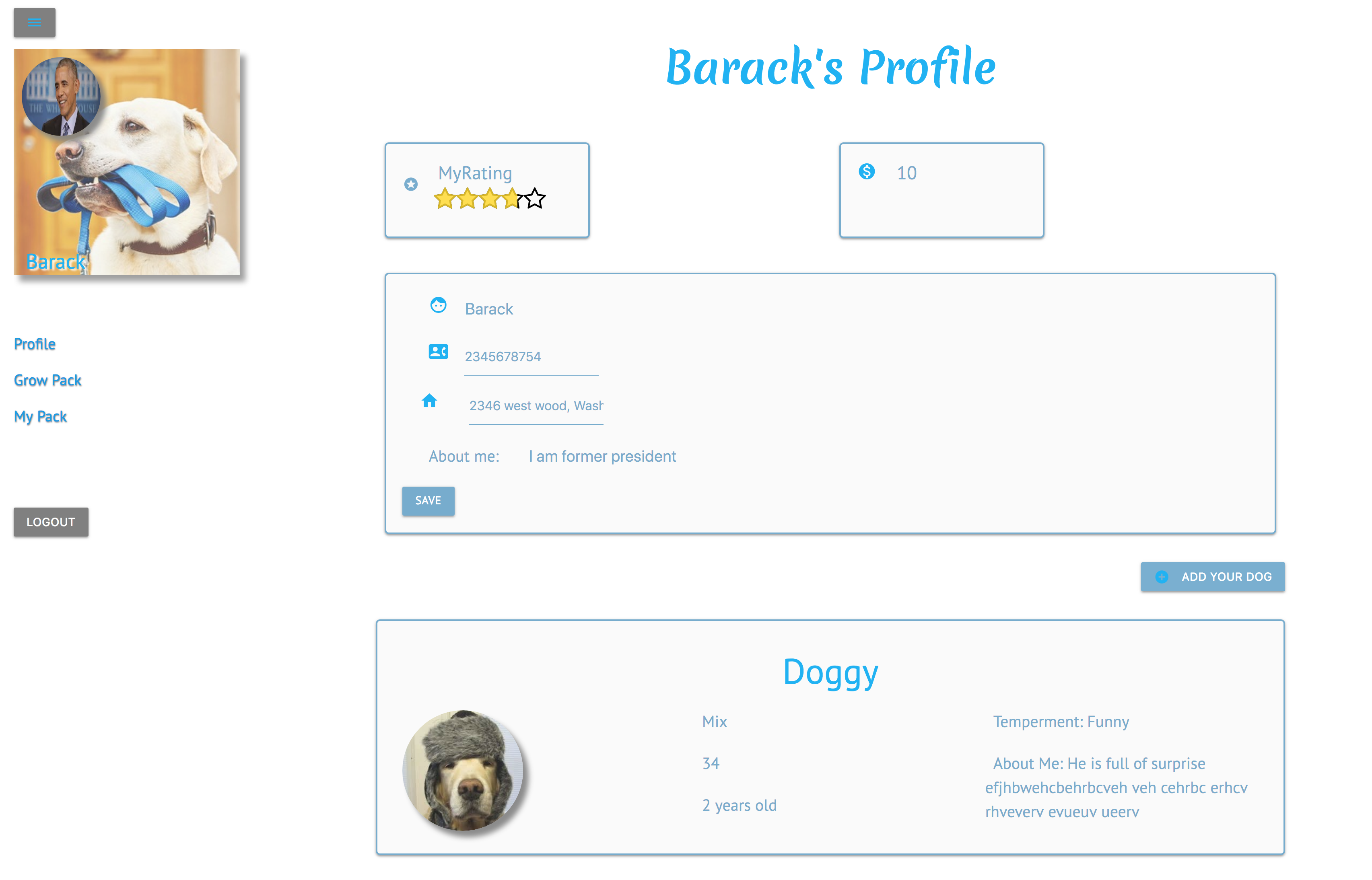 GitHub - biancanoel/woofpack: A full stack app React app for nearby ...